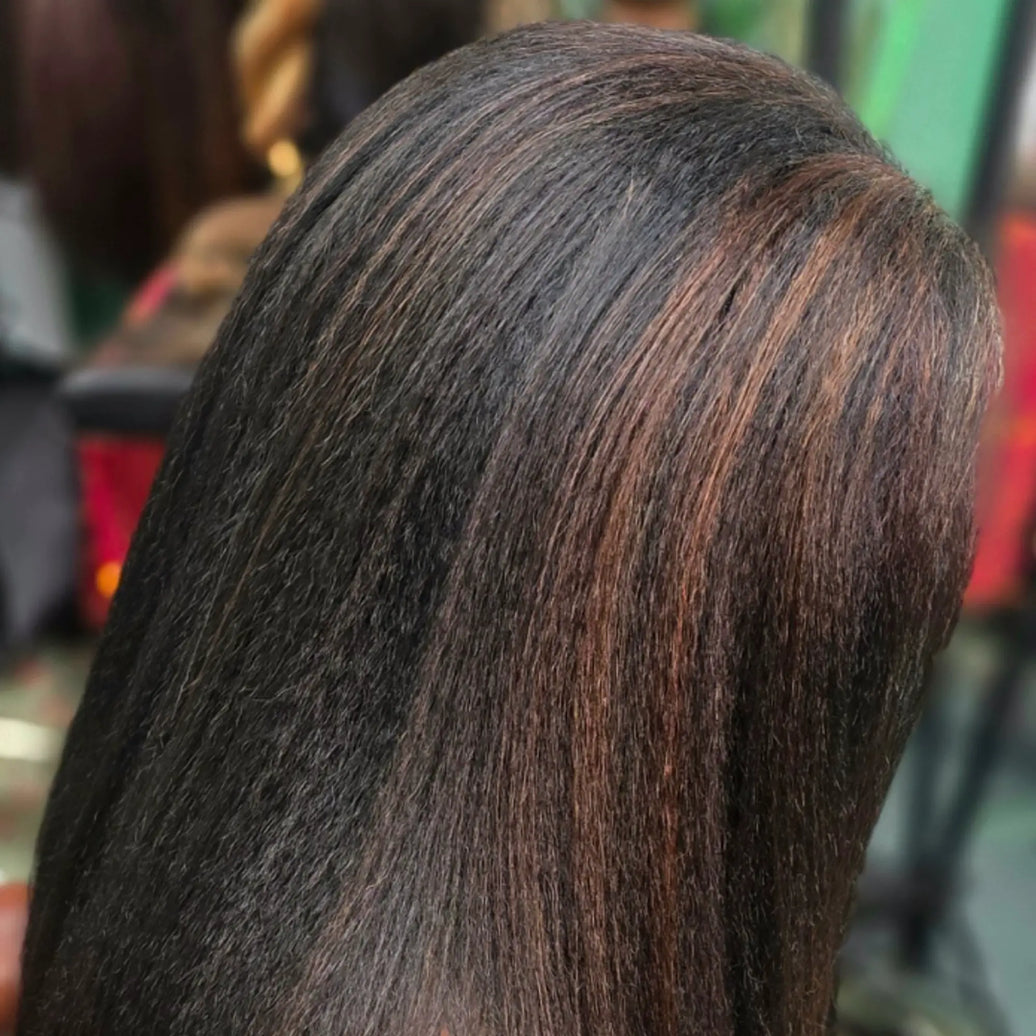 Black Autumn, black red crochet hair