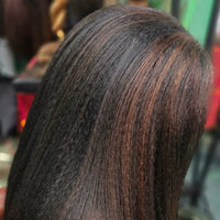 Black Autumn, black red crochet hair