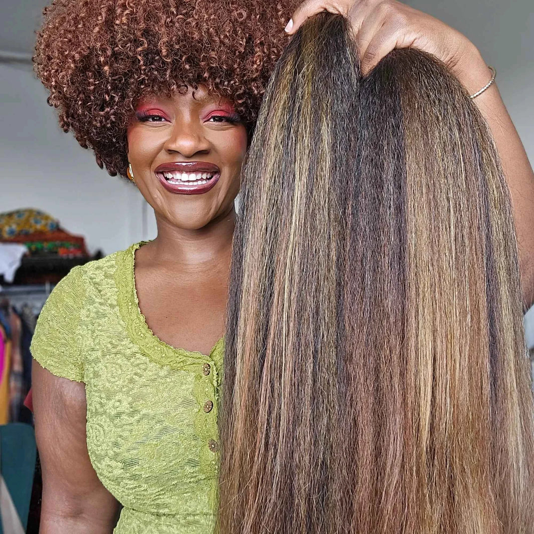 Sunlit Chestnut, chestnut crochet hair
